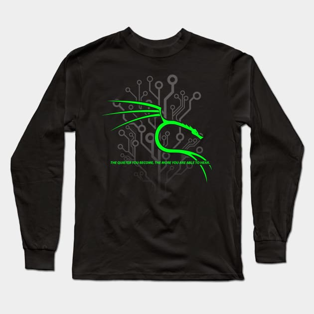 Kali Linux Backtrack Dragon Programming Long Sleeve T-Shirt by rumsport